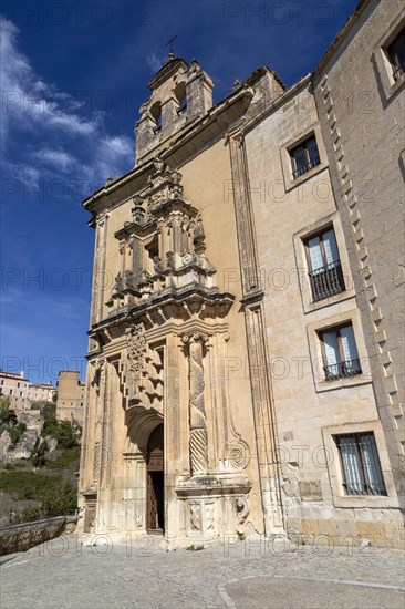 Parador de Cuenca. Saint Paul monastery church building, Cuenca, Castille La Mancha, Spain, Europe