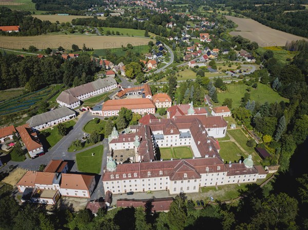 St Marienthal Monastery is a Cistercian abbey in Upper Lusatia in Saxony. It is the oldest nunnery of the order in Germany, which has existed without interruption since its foundation, Ostritz, Saxony, Germany, Europe