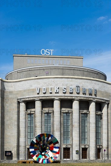 Volksbuehne am Rosa-Luxemburg-Platz, theatre, opera, architecture, GDR, East Germany, history, culture, cultural building, sight, monument, playhouse, capital, centre, urban, Berlin, Germany, Europe