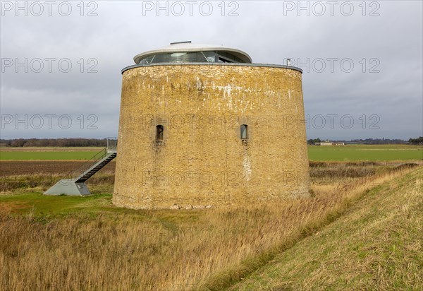 Martello Tower Y, Bawdsey, Suffolk, England, UK. Described by architecture critic Jonathan Glancey as â€œone of the most original and soul-stirring modern homes in Britainâ€