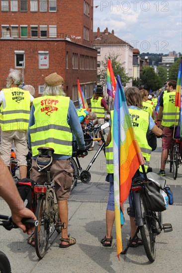 Ramstein 2021 peace camp bicycle demonstration: A bicycle demonstration took place on Saturday under the motto Stop Ramstein Air Base, organised as a rally from the starting points in Kaiserslautern, Kusel, Pirmasens and Homburg