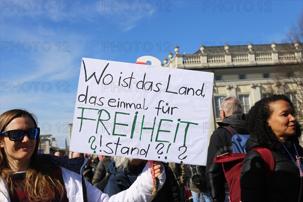 Large demonstration by critics of the corona measures in Kassel: Protests took place simultaneously in many countries under the motto World Wide Demonstration for Freedom, Peace and Human Rights