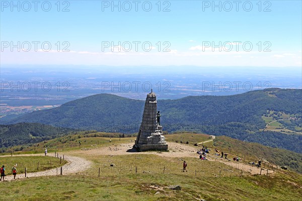 Monument on the summit of the Grand Ballon, at 1, 424 metres the highest peak in the Vosges (Alsace, France)
