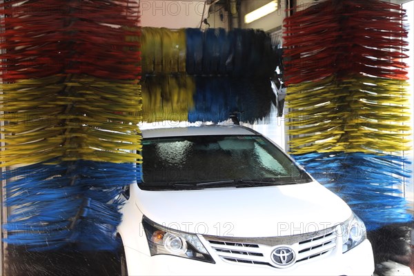 Car in the car wash