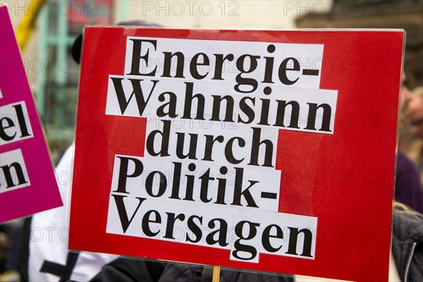 Mannheim: Demonstration against the government's energy policy, foreign policy and corona policy