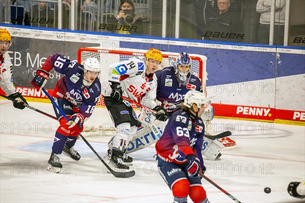 Game scene Adler Mannheim against Fischtown Pinguins Bremerhaven (PENNY DEL, German Ice Hockey League)