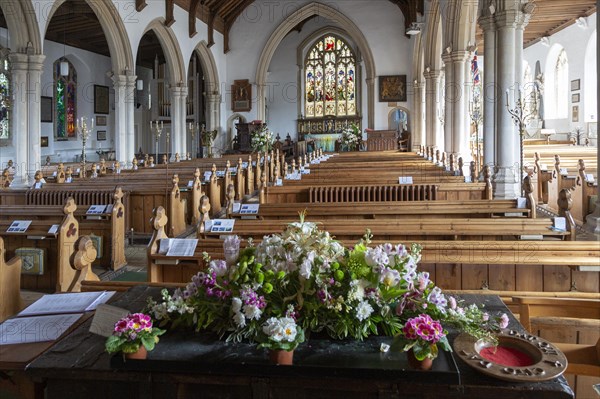 Interior church of Saint Peter and Saint Paul, Aldeburgh, Suffolk, England, UK