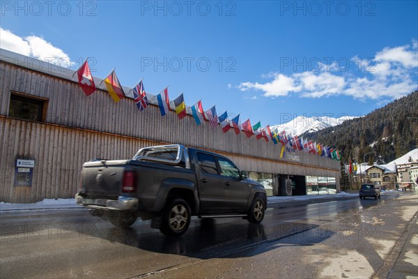 The congress centre in Davos, Switzerland, venue of the annual World Economic Forum (WEF), Europe