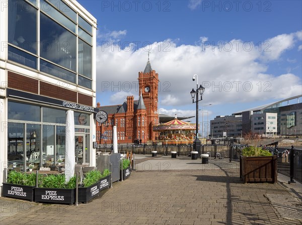 Pierhead building 1897 architect William Frame, Cardiff Railway Company, Cardiff Bay, Wales, UK, French-Gothic Renaissance style