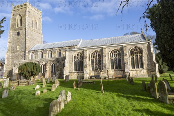 Village parish church Framlingham, Suffolk, England, UK