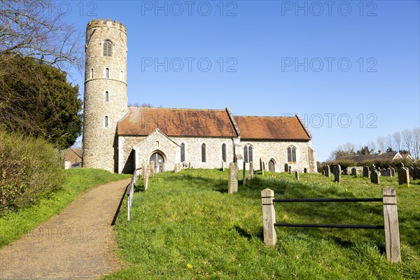 Village parish church of Saint Peter, Holton, Suffolk, England, UK