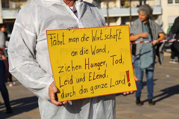 Speyer: Corona protests against the federal government's measures. The protests were organised by the Querdenken 6232 Speyer initiative