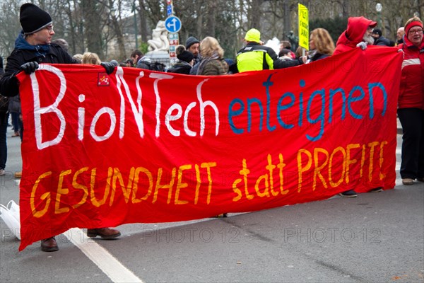 Brussels, 23 January: European demonstration for democracy, organised by the Europeans United initiative. The reason for the large demonstration is the encroachment on fundamental rights in Belgium, Germany, France and other states within the EU, Europe