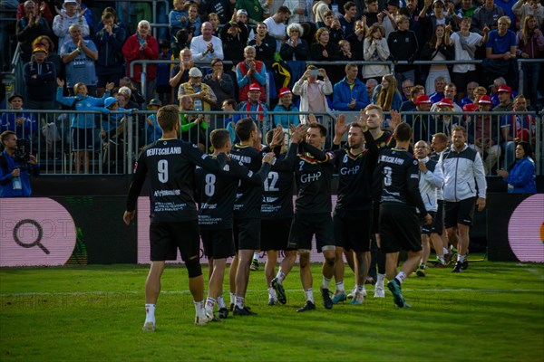 Fistball World Championship from 22 July to 29 July 2023 in Mannheim: Germany won the quarter-final match against Chile 3:0 sets to advance to the semi-finals