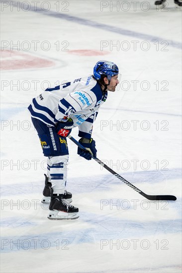 Hubert Labrie (16, Iserlohn Roosters) during the away game at Adler Mannheim on match day 41 of the 2023/2024 DEL (German Ice Hockey League) season