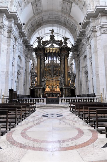 Monastery of Sao Vicente de Fora, built until 1624, Old Town, Lisbon, Lisboa, Portugal, Europe