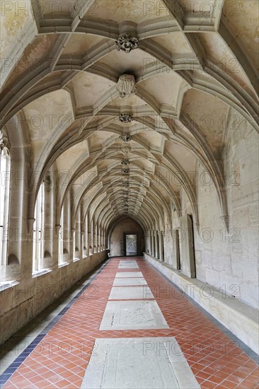 Cloister, Cistercian monastery Bebenhausen, Tuebingen, Baden-Wuerttemberg, Germany, Europe