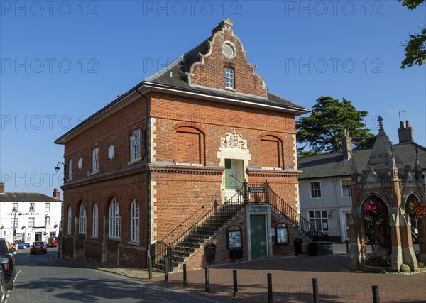 The Shire Hall and Corn Exchange, Tudor architecture, Woodbridge, Suffolk, England, UK built by Thomas Seckford c 1575
