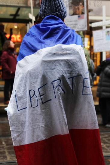 Strasbourg, France: Large demonstration for freedom against the corona measures and the vaccination pressure in France, Germany and other parts of Europe. The demonstration was organised by the peace initiative Europeansunited