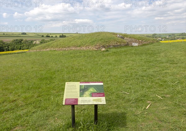 Stoney Littleton long barrow Neolithic chambered tomb, Wellow, Somerset, England, UK