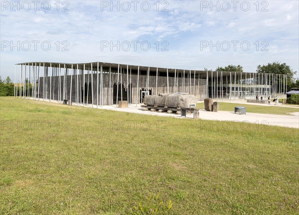 New visitor centre building designed by Denton Corker Marshall 2013, Stonehenge, Wiltshire, England, UK