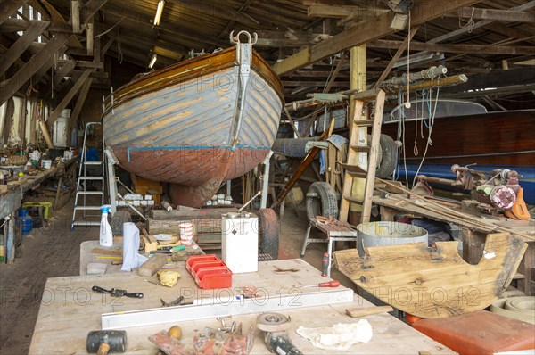 Everson and Sons Ltd traditional boatyard, Woodbridge, Suffolk, England, UK
