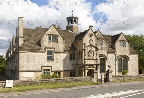 Seventeenth century school and almshouse building, Corsham, Wiltshire, England, UK