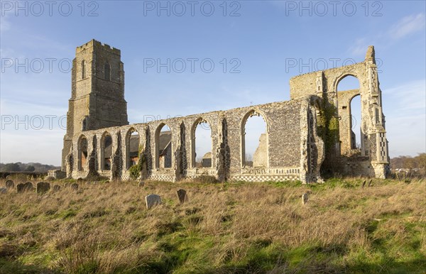 Church of Saint Andrew, Covehithe, Suffolk, England, UK ruins of ancient church