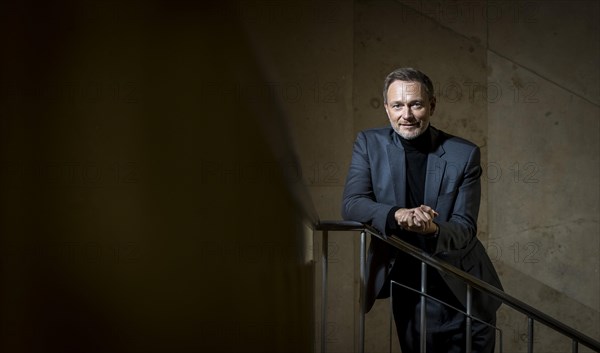 Christian Lindner (FDP), Federal Minister of Finance, photographed in the stairwell of the Federal Ministry of Finance