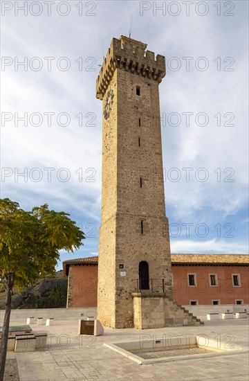 Tower of Mangana, Torre Mangana, on site of Moorish city, Cuenca, Castille La Mancha, Spain, Europe