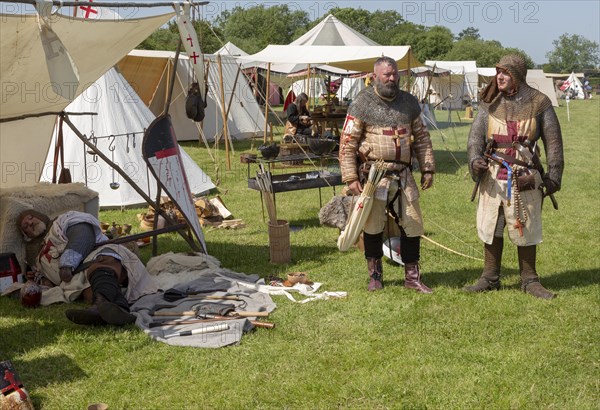 Stonham Barns History Alive event, Living History, Suffolk, England, UK 2019