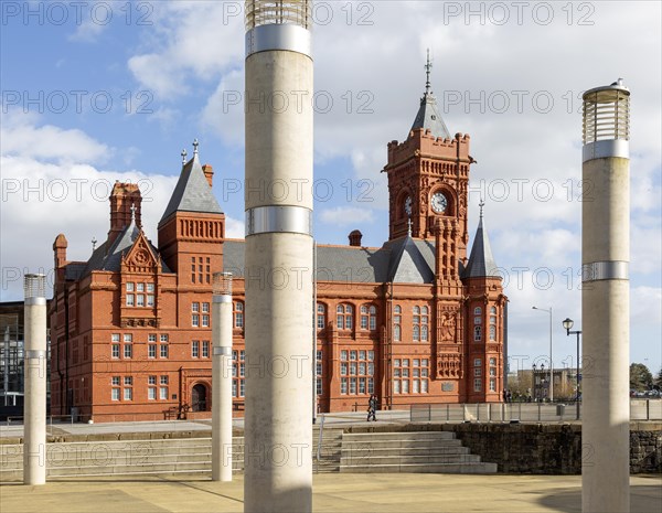 Pierhead building 1897 architect William Frame, Cardiff Railway Company, Cardiff Bay, Wales, UK, French-Gothic Renaissance style