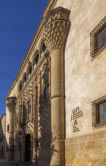 Jabalquinto palace, Andalusian International University, Baeza, Jaen province, Andalusia, Spain, Europe