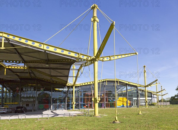 Renault distribution centre building designed by Norman Foster 1982, now the Spectrum Building, Swindon, Wiltshire, England, UK