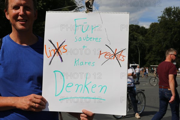 Major demonstration Berlin invites Europe - Festival for peace and freedom Berlin 29 August 2020