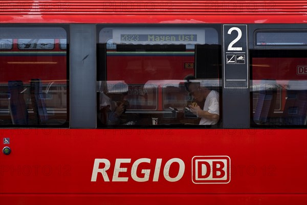 Regional train, Regio DB, Second class, Central station, Wetzlar, Hesse, Germany, Europe