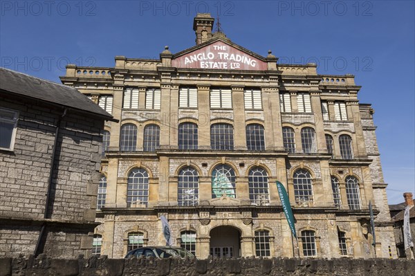 Anglo-Bavarian Brewery building built 1864, Shepton Mallet, Somerset, England, UK now Anglo Trading estate