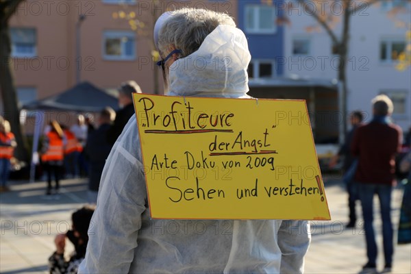 Speyer: Corona protests against the federal government's measures. The protests were organised by the Querdenken 6232 Speyer initiative