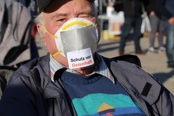 Speyer: Corona protests against the federal government's measures. The protests were organised by the Querdenken 6232 Speyer initiative