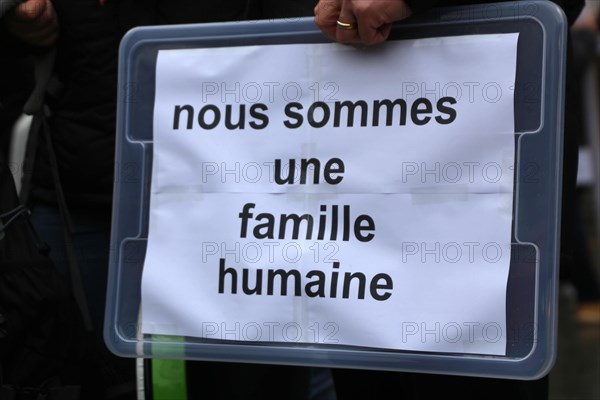 Strasbourg, France: Large demonstration for freedom against the corona measures and the vaccination pressure in France, Germany and other parts of Europe. The demonstration was organised by the peace initiative Europeansunited
