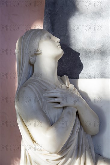 Village parish church Rendlesham, Suffolk, England, UK memorial sculpture female woman figure by Flaxman