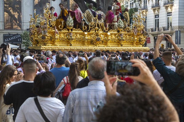 â€˜La Magna: camino de la gloria' religious procession through city streets to commemorate the centenary of brotherhood groups. Malaga, Spain. 30th Oct, 2021