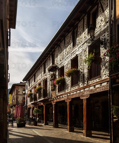 Historic buildings in town of Ezcaray, La Rioja Alta, Spain, Europe