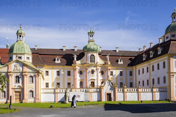 St Marienthal Monastery is a Cistercian abbey in Upper Lusatia in Saxony. It is the oldest nunnery of the order in Germany, which has existed without interruption since its foundation, Ostritz, Saxony, Germany, Europe