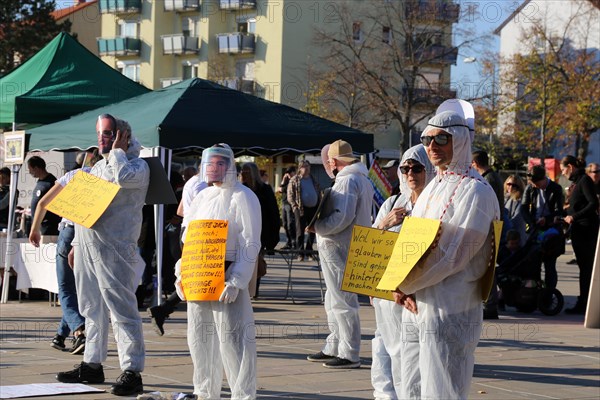 Speyer: Corona protests against the federal government's measures. The protests were organised by the Querdenken 6232 Speyer initiative