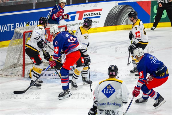 Game scene Adler Mannheim against Rouen Dragons (Champions Hockey League)