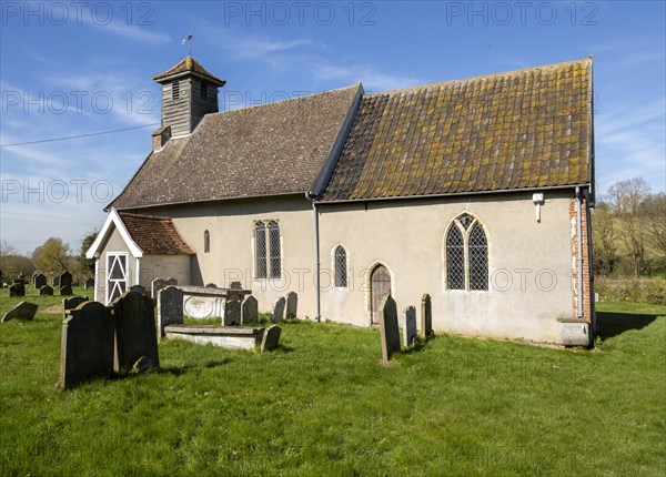 Village parish church of Saint Mary Magdalene, Withersdale, Suffolk, England, UK
