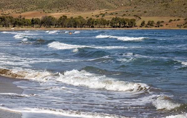 Playa de los Genoveses sandy beach, Cabo de Gata Natural Park, Nijar, Almeria, Spain, Europe