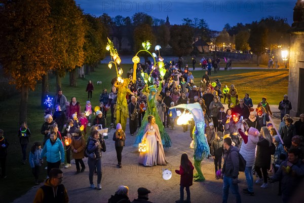 Evening atmosphere at the Fasanenschloesschen, Moritzburg, Saxony, Germany, Europe