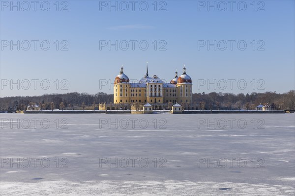 Baroque Moritzburg Hunting Lodge, Moritzburg, Saxony, Germany, Europe